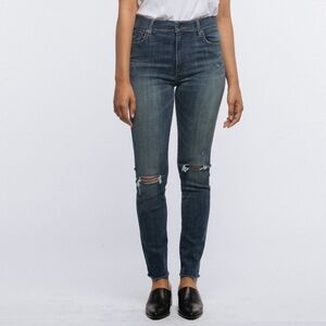 .ABLE The High Rise Distressed Raw Hem Jeans Size 29